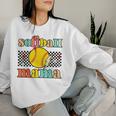 Groovy Retro Softball Mom Mama Sport Lover Women Sweatshirt Gifts for Her