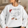 Guess Who Chicken Poo Guess What Chicken Butt Women Sweatshirt Gifts for Her