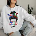 Half Italian And Puerto Rican Rico Italy Flag Girl For Women Women Sweatshirt Gifts for Her