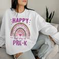 Happy Last Day Of Pre-K Leopard Rainbow Women Sweatshirt Gifts for Her