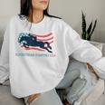 Horse Rider Equestrian Jumping Usa Team Coach American Flag Women Sweatshirt Gifts for Her