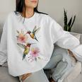 Hummingbird And Flower Women Sweatshirt Gifts for Her