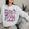 Kinder Schulkind 2024 Mädchen Pferd Einschulung 2024 Mädchen Sweatshirt Frauen Geschenke für Sie