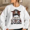 Leopard Loud And Proud Soccer Grandma Mother's Day Women Sweatshirt Gifts for Her