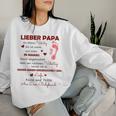 Lieber Papa An Diesematertag Bin Ich Noch In Mama's Belly Gray Sweatshirt Frauen Geschenke für Sie