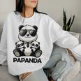 Lustige Geschenkeidee Papa Dadatertagater Panda Papanda Sweatshirt Frauen Geschenke für Sie