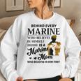 Marine Who Believes Himself Is A Marine Mom Veteran's Women Sweatshirt Gifts for Her