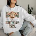 Mom And Dad Birthday Girl Cow Family Party Decorations Women Sweatshirt Gifts for Her