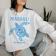 Nassau Bahamas Sea Turtle Boys Girls Toddler Souvenir Women Sweatshirt Gifts for Her