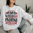 Papa Wollu Du Mama Heiraten Proposal Engagement Sweatshirt Frauen Geschenke für Sie