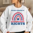 Pro Choice Boho Rainbow Stars Stripes Reproductive Rights Women Sweatshirt Gifts for Her