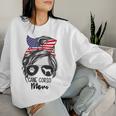 Proud Cane Corso Mom Messy Bun 4Th Of July Cane Corso Mom Women Sweatshirt Gifts for Her