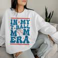 In My T-Ball Mom Era Baseball Mom Groovy Mother's Day Women Sweatshirt Gifts for Her