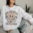 Teacher Groovy Smile You Are More Than A Test Score Testing Women Sweatshirt Gifts for Her