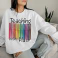 Teaching With Flair Preschool Teacher First Day Of School Women Sweatshirt Gifts for Her