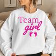 Team Girl Pink Baby Shower Gender Reveal Party Women Sweatshirt Gifts for Her