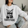 Tortitude Tortie Cat Mom Sunglasses Tortoiseshell Mama Women Sweatshirt Gifts for Her