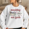 Valentines Day Nurse Crushing On You Peds Picu Rn Aid Rn Women Sweatshirt Gifts for Her