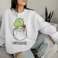 Vinosaur Wine Lover Dinoino Dinosaur Wine Drinker Sweatshirt Frauen Geschenke für Sie