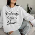 Wochenende Kaffee Und Fußballsportfan Papa Fußball Mama Sweatshirt Frauen Geschenke für Sie