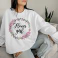 Youth Flower Girl Girls Wedding Matching Bridal Party Women Sweatshirt Gifts for Her
