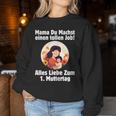 1 Muttertag Mama Du Machst Einen Tollen Job Baby Junge Sweatshirt Frauen Lustige Geschenke