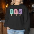 10 Geburtstag Mädchen Eisdiele Sommer Pool Beach Ten Sweatshirt Frauen Lustige Geschenke