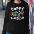 100 Days Of School Teacher 100Th Day Of Kindergarten Women Sweatshirt Funny Gifts