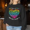 100Th Day Of School And Still Loving It 100 Rainbow Hearts Women Sweatshirt Personalized Gifts