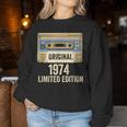 1974Intage Birthday Cassetteintage Dad Mum Sweatshirt Frauen Lustige Geschenke