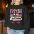 2024 Das Jahr In Dem Coole Mädchen Matura Machen Maturantin Sweatshirt Frauen Lustige Geschenke