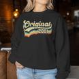 23Rd Birthday Original Vintage Born In 2001 Women Sweatshirt Unique Gifts