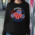 4Th Of July Beer Can Flag Usa Drinking Team Women Sweatshirt Unique Gifts