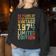 50Th Birthday 50 Years Old For Vintage 1974 Women Sweatshirt Unique Gifts
