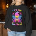 6Th Birthday Girl 6 Years Butterfly Number 6 Women Sweatshirt Unique Gifts