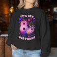 8Th Birthday Girl 8 Years Painting Art Number 8 Women Sweatshirt Personalized Gifts