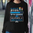 9Th Grade First Day Of School Class Of 2026 Cute Video Games Women Sweatshirt Unique Gifts