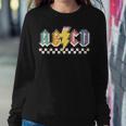 Abcd Back In Class First Day Back To School Teacher Student Women Sweatshirt Funny Gifts