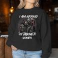Im Afraid Of Skeleton Women Sweatshirt Funny Gifts