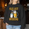 Alles Gute Zum Erstenatertag Beer Dad Baby Father Sweatshirt Frauen Lustige Geschenke