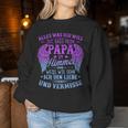 Alles Was Ich Will Ist Dass Mein Papa Im Himmel Women's Sweatshirt Frauen Lustige Geschenke