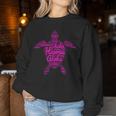 Aloha I Love Hawaii Sea Turtle Shaka Surfing Vibes Girl Pink Women Sweatshirt Unique Gifts