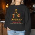 American Afro Girl African Dance Drum Djembe Women Sweatshirt Unique Gifts