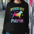 American Bully Mama Colorful Bully Dog Mom Dog Owner Women Sweatshirt Personalized Gifts
