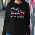 American Flag Bold Proud Navy Aunt Women Sweatshirt Unique Gifts