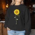 Appendix Cancer Sunflower Amber Ribbon Survivor Women Sweatshirt Unique Gifts
