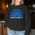 Apraxia Awareness Sister Brother Son Rainbow Apraxia Warrior Women Sweatshirt Personalized Gifts