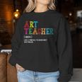 Art Teacher Definition Sudadera Mujer Regalos divertidos