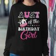 Aunt Of The Birthday Girl Family Matching Farm Cow Women Sweatshirt Unique Gifts