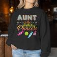 Aunt Of The Birthday Princess Bday Girl Family Donut Candy Women Sweatshirt Unique Gifts